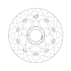 Brembo Serie Oro Floating Disc - 78B40878 -Pro Moto Shop 78b40878