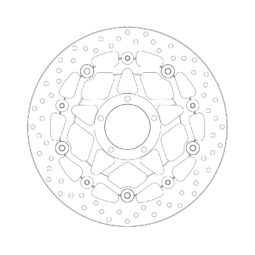 Brembo Serie Oro Floating Disc - 78B40886 4 Brembo Serie Oro Floating Disc - 78B40886 - Image 2