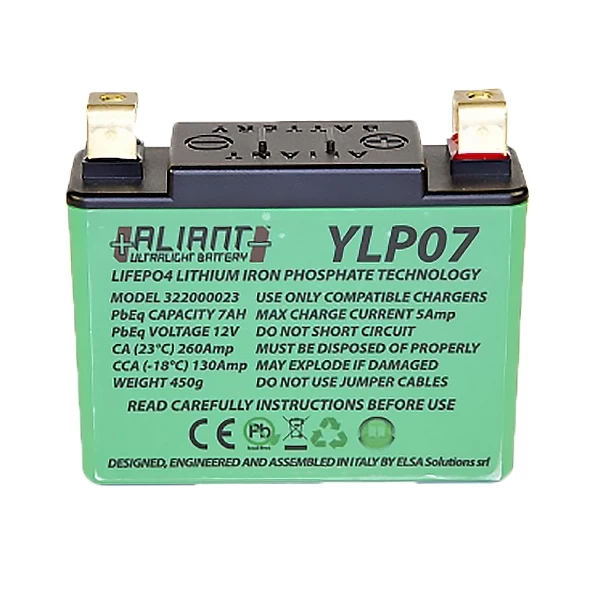 Aliant Lithium Motorcycle Battery - YLP07 3 Aliant Lithium Motorcycle Battery - YLP07