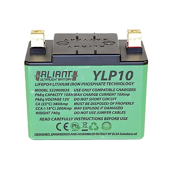 Aliant Lithium Motorcycle Battery - YLP10 3 Aliant Lithium Motorcycle Battery - YLP10