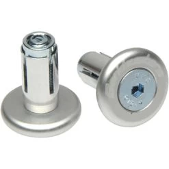 Barkbusters Bar End Plugs - Pair -Pro Moto Shop barkbusters accessories bar end plugs silver