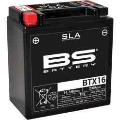 BS Batteries Motorcycle Battery - SLA Sealed Lead Acid BTX16 / YTX16-BS