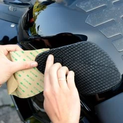 Oxford Gripper Tank Clamp Silicone - Black -Pro Moto Shop oxford gripper tank clamp silicone black lifestyle2