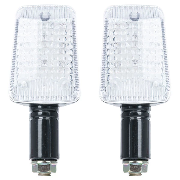 Oxford Rectangle Indicators - Black - Clear Lens 4 Oxford Rectangle Indicators - Black - Clear Lens - Image 2