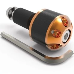 Oxford Universal Bar Ends - Carbon Fibre Round -Pro Moto Shop oxford accessory universal bar ends round gold