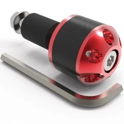 Oxford Universal Bar Ends - Carbon Fibre Round -Pro Moto Shop oxford accessory universal bar ends round red