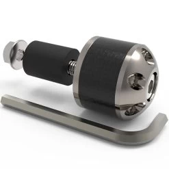 Oxford Universal Bar Ends - Carbon Fibre Round -Pro Moto Shop oxford accessory universal bar ends round silver