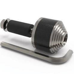 Oxford Universal Bar Ends - Carbon Fibre Point -Pro Moto Shop oxford accessory universal bar ends silver