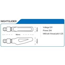 Oxford NightGlider Sequential Indicators -Pro Moto Shop oxford indicators nightglider black detaill4
