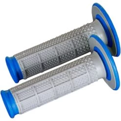 Renthal Dual Layer Tapered Grips Diamond / Half Waffle -Pro Moto Shop renthal grips dual layer series tapered diamond half waffle blue